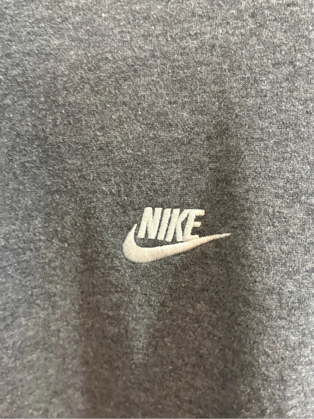 Nike Gray Pullover Hoodie with White Logo